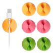 6 Pack Multipurpose Cable Clips - Cable Drop Organizer for Home & Office - 1