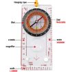 2 in 1 Compass & Map Measuring Ruler with Lanyard - Survival Tool - 3
