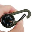 Carabiner Key Compass & Thermometer for Hiking & Outdoor Travel - 2