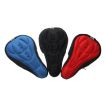 Blue 3D Silicone Lycra Nylon Gel Pad Bicycle Seat Cover - Soft Cushion Fit - 5