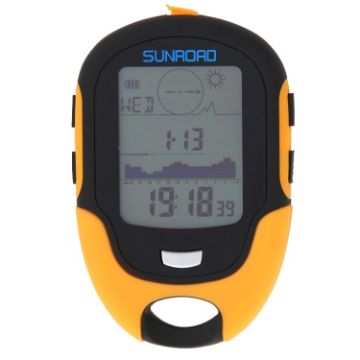 SUNROAD Multifunction LCD Altimeter: Compass, Barometer, Thermometer, Hygrometer - 1