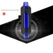 AQY-093 Blue Detachable USB Rechargeable LED Bike Taillight - 4