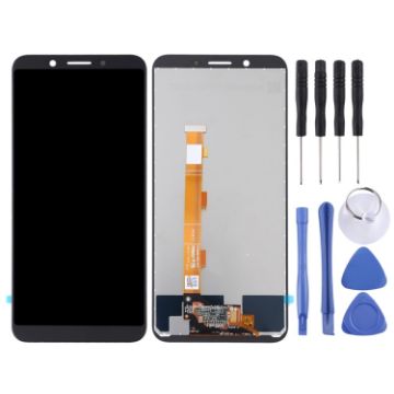 OPPO A83 TFT LCD Screen with Digitizer Full Assembly - Black - 1