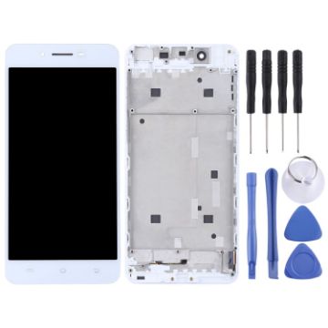 Vivo X6 TFT LCD Screen Digitizer Assembly with Frame - White - 1