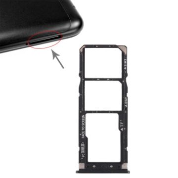 Xiaomi Redmi 6 Pro SIM & Micro SD Card Tray Set (2x, Black) - 1