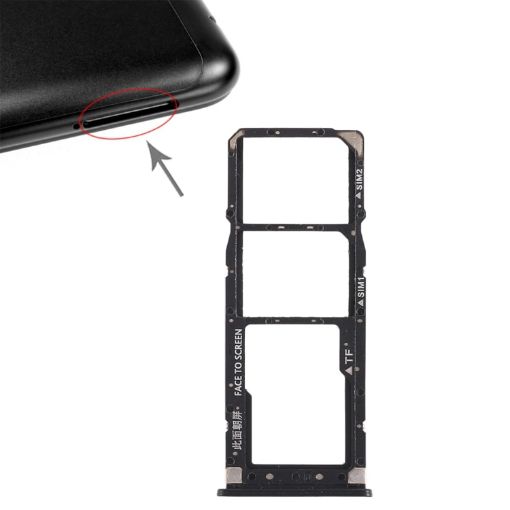 Xiaomi Redmi 6 Pro SIM & Micro SD Card Tray Set (2x, Black) - 1