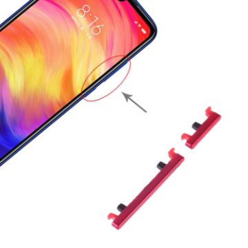 Red Power & Volume Control Button for Xiaomi Redmi Note 7/7 Pro - 1