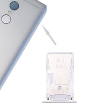 Xiaomi Redmi Note 4 SIM & SIM/TF Card Tray Silver Replacement - 1