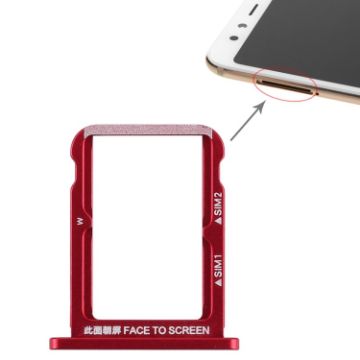 Xiaomi Mi 6X Double SIM Card Tray Red - Replacement Part - 1