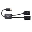 USB-C Male to Dual USB Female HUB Adapter for Macbook, PC, Laptop, Tablet - 4