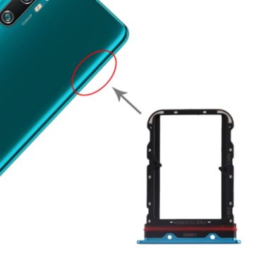 Dual SIM Card Tray for Xiaomi Mi CC9 Pro/Note 10/Pro/Lite (Blue) - 1