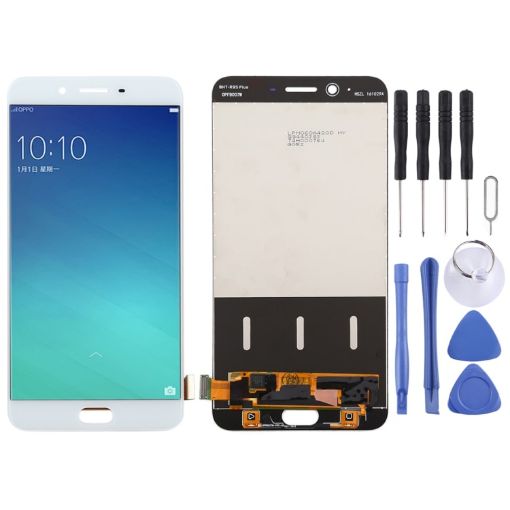 OPPO R11 Plus White LCD Screen & Digitizer Full Assembly Replacement - 1