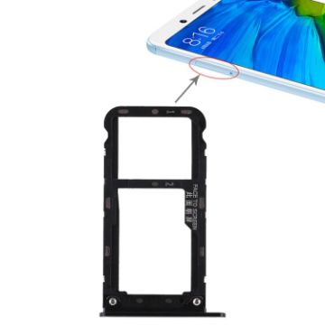 Xiaomi Redmi Note 5 Black 2 SIM/Micro SD Card Tray Replacement - 1