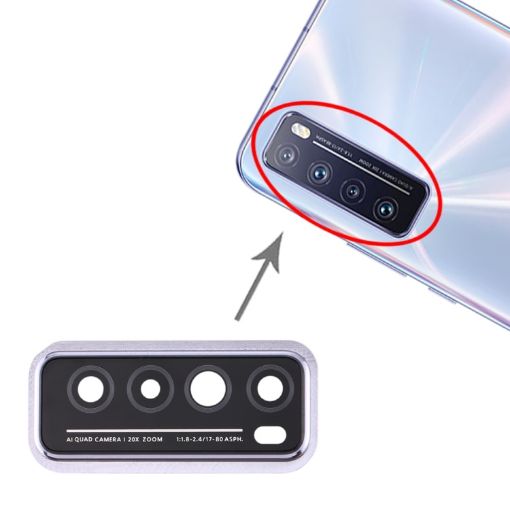 Huawei Nova 7 5G Camera Lens Cover - Silver | Protective Accessory - 1
