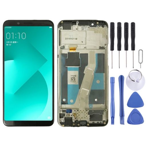 OPPO A83 TFT LCD Screen Digitizer Assembly with Frame - Black - 1