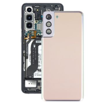 Samsung Galaxy S21+ 5G Gold Battery Back Cover with Camera Lens Cover - 1