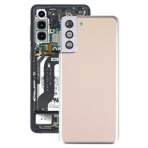 Samsung Galaxy S21+ 5G Gold Battery Back Cover with Camera Lens Cover - 1