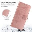 Vivo S30 Rose Gold Embossed Butterfly Leather Phone Case - 4