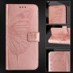 Vivo S30 Rose Gold Embossed Butterfly Leather Phone Case - 6
