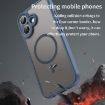iPhone 17 Fan Dun Series Blue TPU Hybrid PC Frosted Magsafe Case - 4