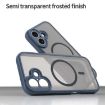 iPhone 17 Fan Dun Series Blue TPU Hybrid PC Frosted Magsafe Case - 5