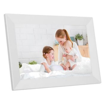 10.1" IPS Display WiFi Cloud Photo Frame, 1GB+16GB, UK Plug - White - 1