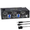 8K 60Hz USB3.0/HDMI Dual Monitor KVM Switch, 2-Port, AU Plug - 2