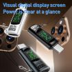 240W Type-C Male to Female Adapter with Digital Display - 80Gbps (Black) - 2