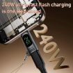 240W Type-C Male to Female Adapter with Digital Display - 80Gbps (Black) - 3