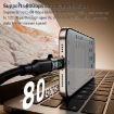 240W Type-C Male to Female Adapter with Digital Display - 80Gbps (Black) - 4