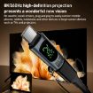 240W Type-C Male to Female Adapter with Digital Display - 80Gbps (Black) - 5
