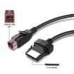 24V USB to 8 Pin Printer POS Data Cable, 1.8m (Black) - 4