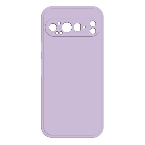 Google Pixel 9 Pro Imitation Liquid Silicone Case - Purple - 1