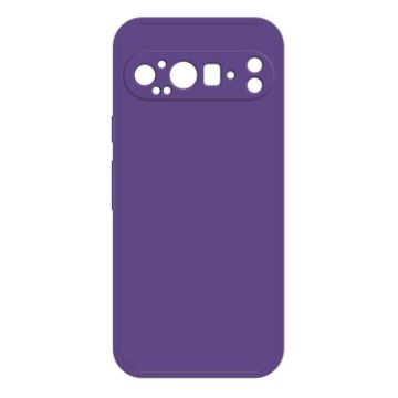 Google Pixel 9 Pro Dark Purple Liquid Silicone Phone Case - 1
