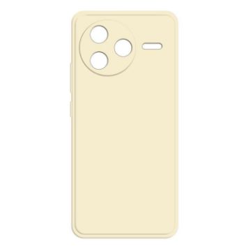Redmi K80 White Imitation Liquid Silicone Phone Case - 1