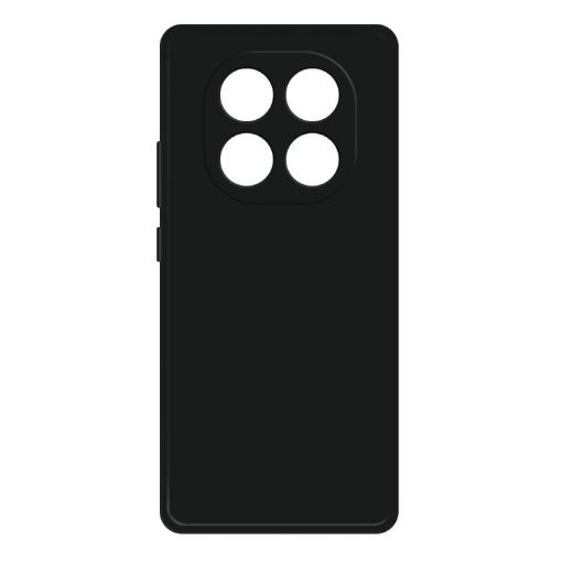 Redmi Note 14 Pro 4G Black Imitation Liquid Silicone Phone Case - 1