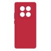 Red Silicone Phone Case for Redmi Note 14 Pro 4G - Imitation Liquid - 1