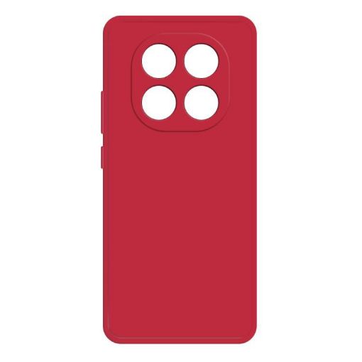 Red Silicone Phone Case for Redmi Note 14 Pro+ 5G - Liquid Imitation - 1