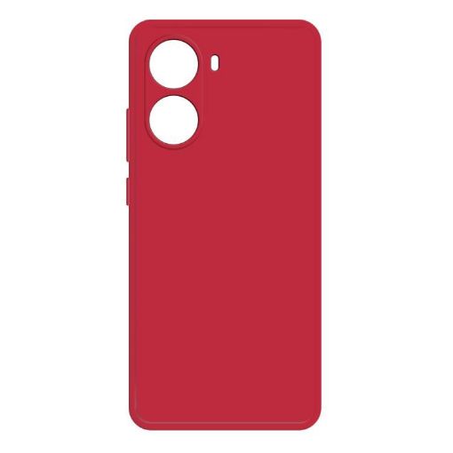 Red Imitation Liquid Silicone Phone Case for Redmi Turbo 4 - 1