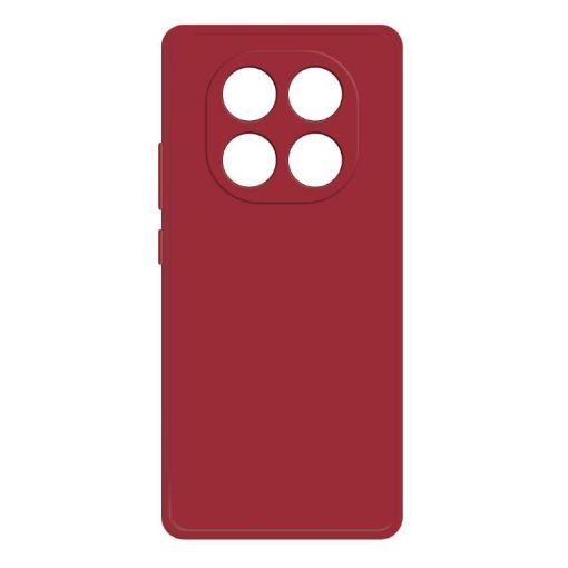 Redmi Note 14 Pro 5G Dark Red Liquid Silicone Phone Case - 1