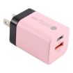 KO-72 38W QC3.0 USB & USB-C PD Quick Charger, US Plug, Pink - 4