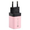 KO-72 38W QC3.0 USB & USB-C PD Quick Charger, EU Plug, Pink - 2