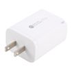 65W QC3.0 USB & USB-C PD Quick Charger AR-PD12, US Plug, White - 3
