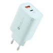 65W QC3.0 USB & USB-C PD Quick Charger, EU Plug, Green - AR-PD12 - 1