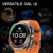 X7 1.51" IPS Screen Bluetooth Smart Watch with Health Monitoring - Orange - 8