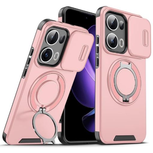 OPPO Reno13 Pro 5G Pink Camshield Ring Holder Phone Case Global - 1