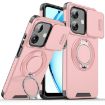 OPPO A3x Global Pink Sliding Camshield Ring Holder Phone Case - 1