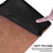 iPad Pro 13 2024 Brown Rhombus Embossed Leather Tablet Case - 5