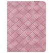Samsung Galaxy Tab S10+/S9 FE+ Pink Rhombus Embossed Leather Case - 2