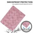Samsung Galaxy Tab S10+/S9 FE+ Pink Rhombus Embossed Leather Case - 6